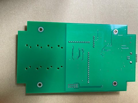 A PCB board assembled by THT